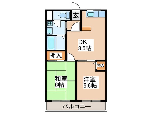 グリ－ンファミ－ルの物件間取画像